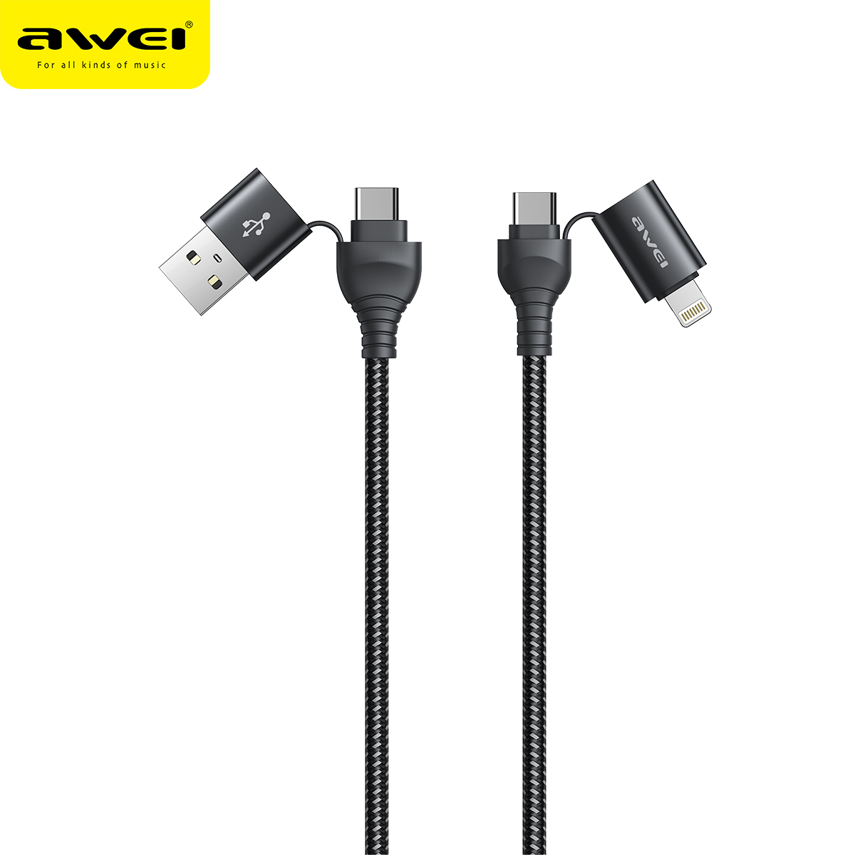 AWEI CL-126 4-In-1 Fast Charging Cable